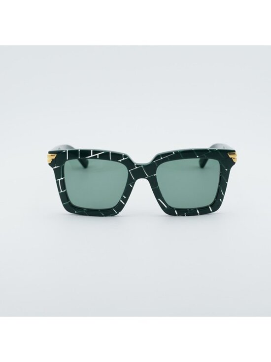 Bottega Veneta BV1005S 008 Sunglasses Green Square Frame, Green Lenses main image 9
